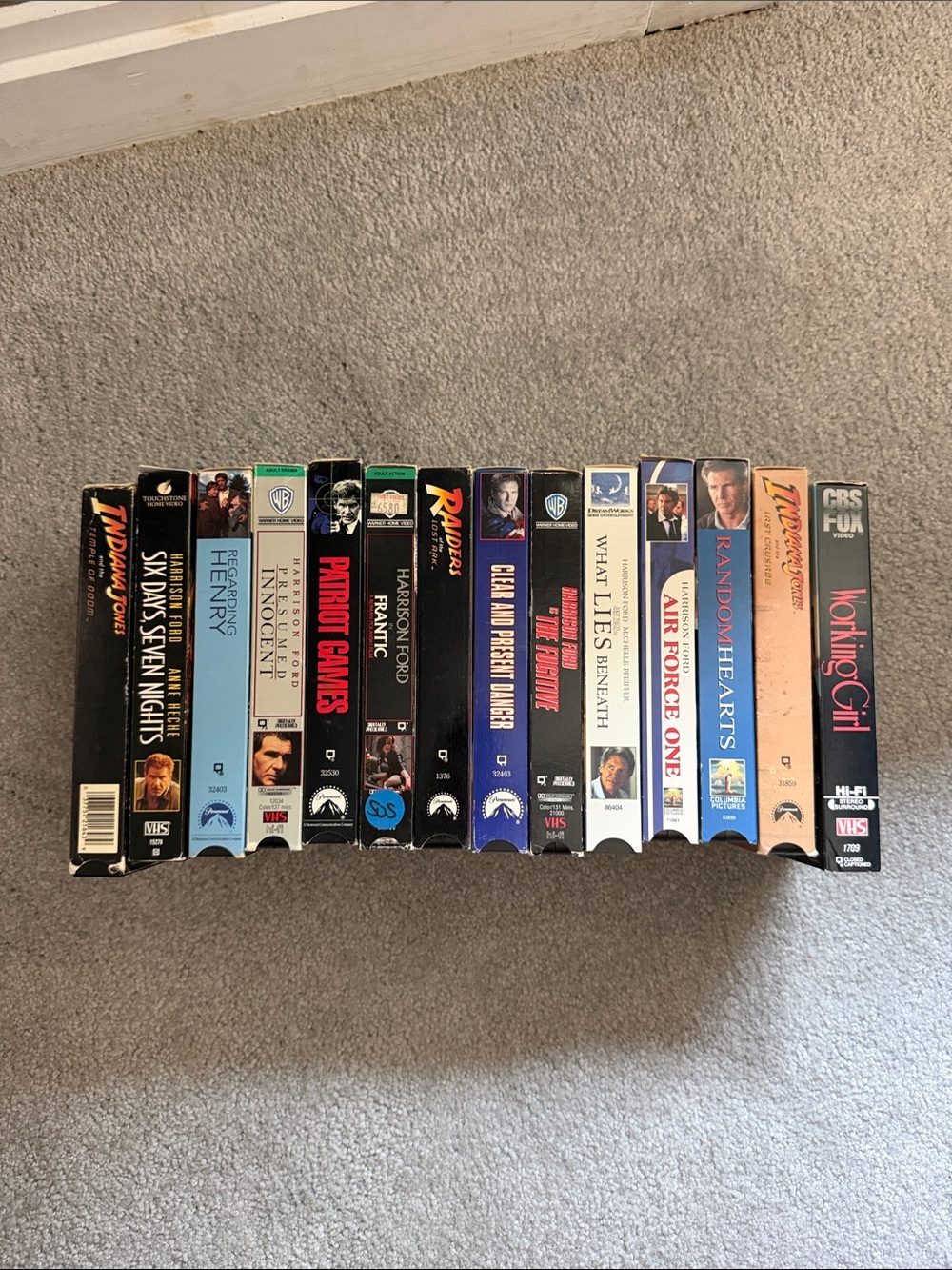 Vintage Harris Ford VHS tapes